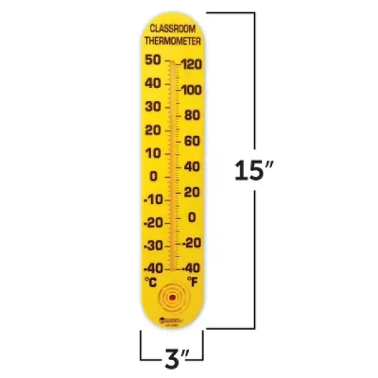 Learning Resources Classroom Thermometer: Plastic Teaching Aid for Kindergarten, Ages 6+ image {3}