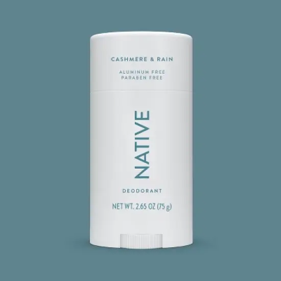 Native Solid Deodorant for Men Cashmere & Rain - Aluminum-Free 2.65oz image {7}