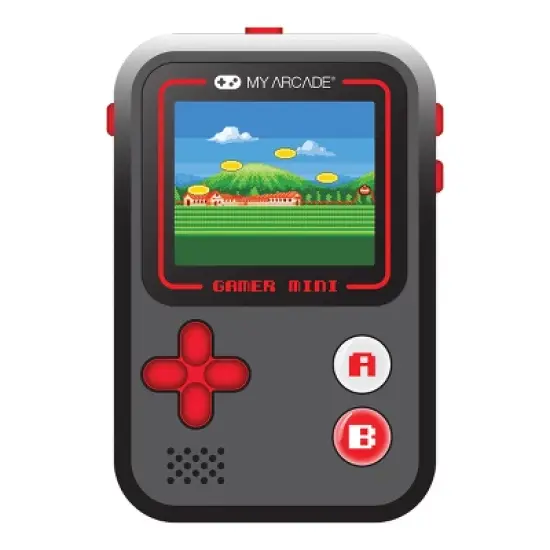 My Arcade Gamer Mini Classic 160-in-1 Handheld Video Game System (Black and Red) image {3}