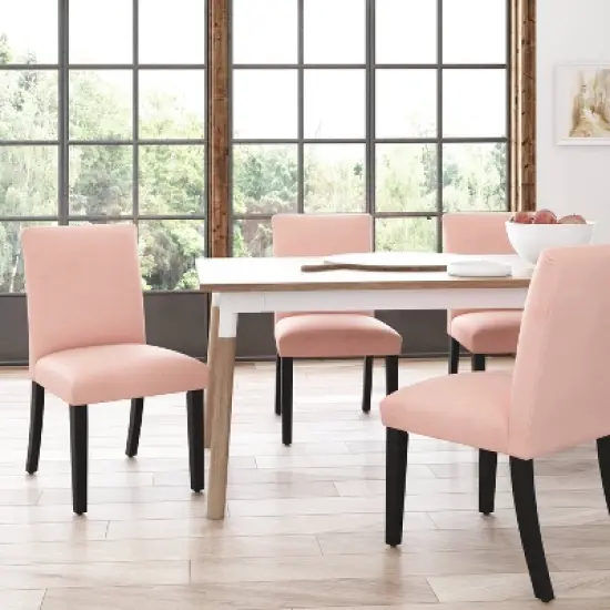 Velvet Parsons Dining Chair - Threshold image {6}