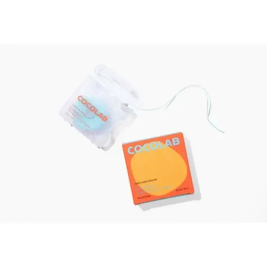 Cocolab Cocofloss Refillable Woven Expanding Dental Floss - Cara Cara Orange - 33yd image {1}