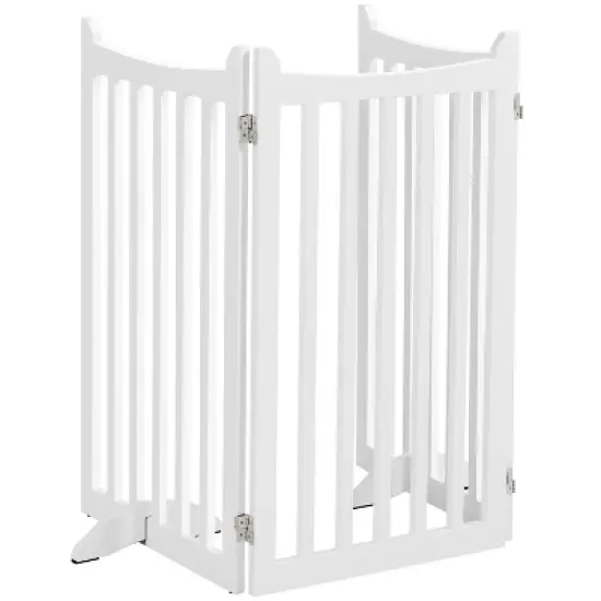 Yaheetech 3-Panel Wooden Pet Gate Pet Barrier for Doorway, Stairs image {7}