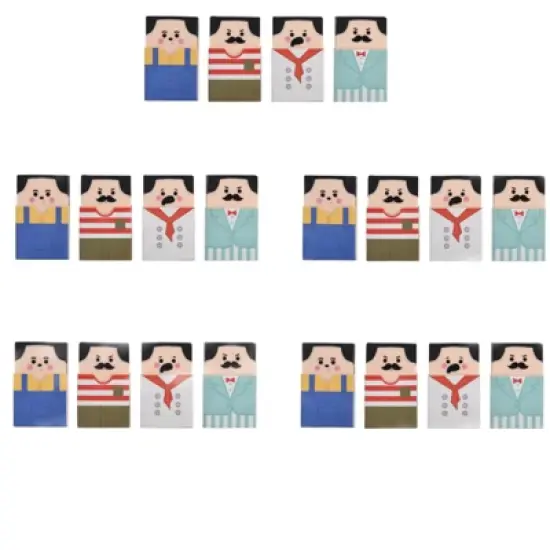 HTUTWOO Bald Guy Erasers - Stylish Gradual Balding Erasers, Easy to Use for Office & School, Back to School image {10}