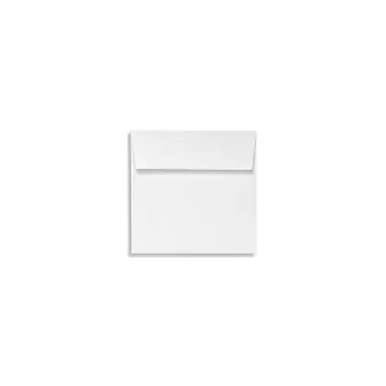 LUX 6 1/2 x 6 1/2 Square Envelopes 2 11/16 x 3 11/16  White Linen 8535-WLI-50 image {1}