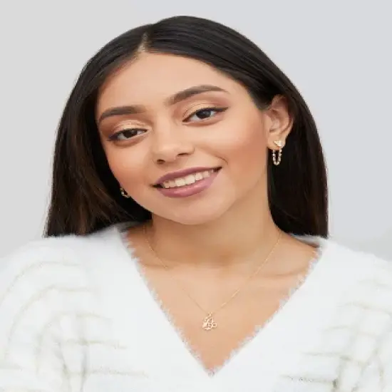 Disney Minnie Mouse 14k Yellow Gold Cutout Silhouette Pendant Necklace, 18" image {2}