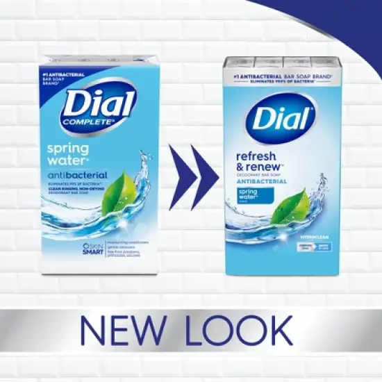 Dial Antibacterial Deodorant Spring Water Bar Soap - 12pk - 4oz each image {15}