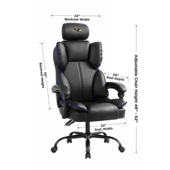 NFL Baltimore Ravens Champ Office Chair image {4}