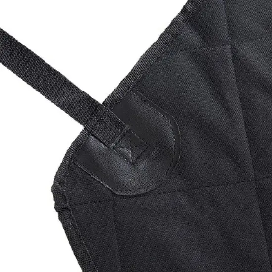 Costway Waterproof Pet Front Seat Cover For Cars Nonslip Rubber Backing w/ Anchor Black image {9}