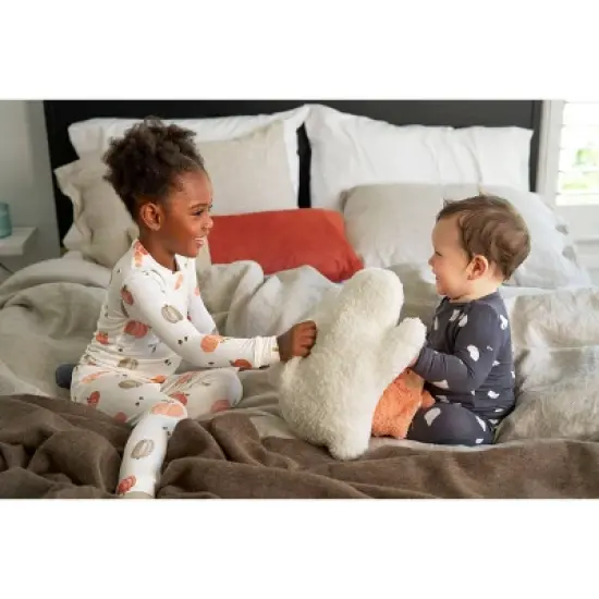 Carter's Just One You&reg; Baby 2pc Halloween Ghosts Comfy Soft Top & Bottom Set - Dark Gray image {2}
