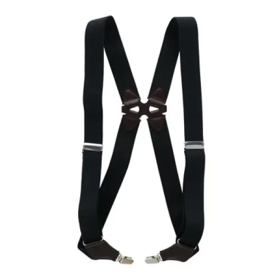 Aisenin Men's Elastic Solid Color Dress Ubee Side Clip Suspenders image {2}
