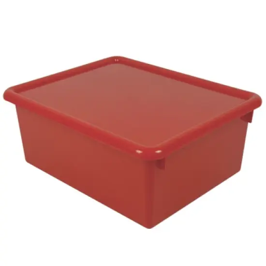 Romanoff Stowaway&reg; 5" Letter Box with Lid, Red image {1}