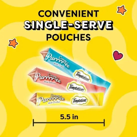 Temptations Creamy Purrrr-ee Chicken, Salmon and Tuna Lickable Squeezable Cat Treats Variety Pack - 24ct/10.1oz image {11}