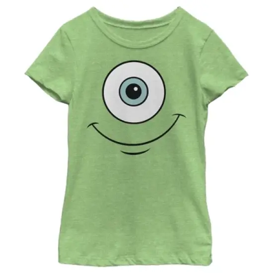 Girl's Monsters Inc Mike Wazowski Eye Smile T-Shirt image {2}