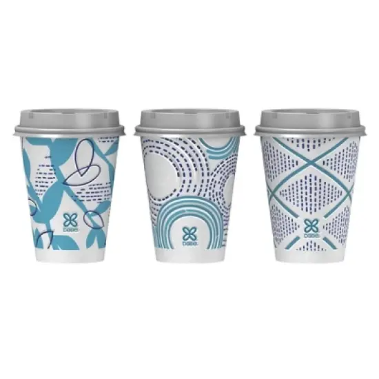 Dixie To Go Disposable Hot Cups & Lids - 12oz image {1}