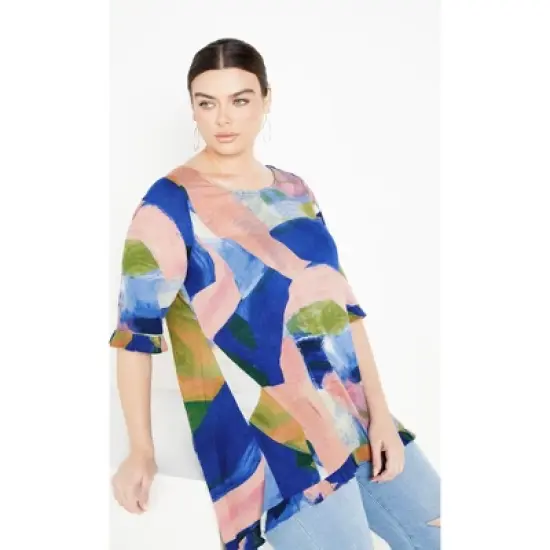 Women's Plus Size Hayat Print Top - multi | ZIM & ZOE image {3}