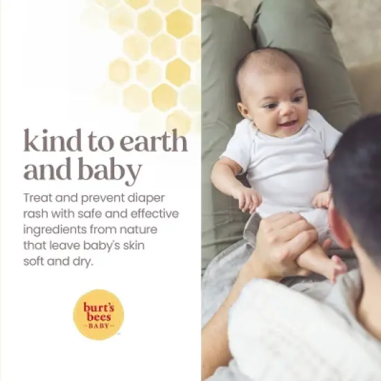 Burt's Bees Baby Bee 100% Natural Diaper Rash Ointment - 3oz image {4}