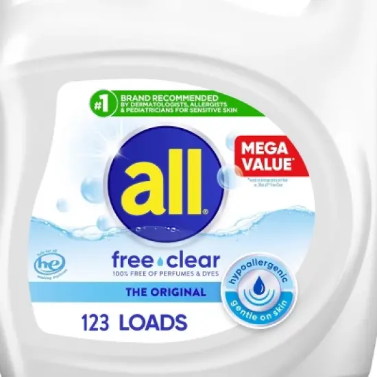 All Ultra Free Clear HE Liquid Laundry Detergents image {5}