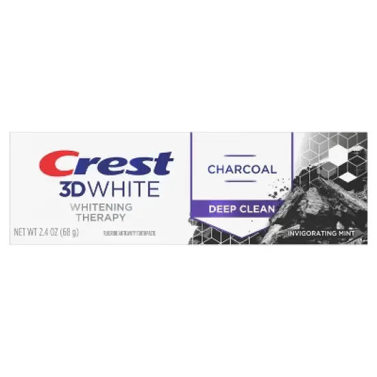 Crest 3D White Whitening Therapy Charcoal Deep Clean Toothpaste - Invigorating Mint - 2.4oz image {2}
