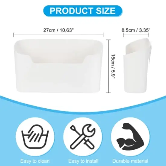 Unique Bargains Large Capacity Adhesive Wall No Drilling Magazine File Holders image {1}