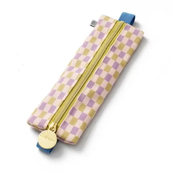 PAPIER Elastic fabric Pencil pouch 7.9"x2" Checkered image {3}