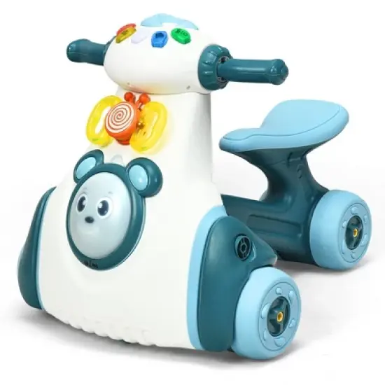 Costway Baby Balance Bike Musical Ride Toy w/ Sensing Function & Light Toddler Walker image {10}