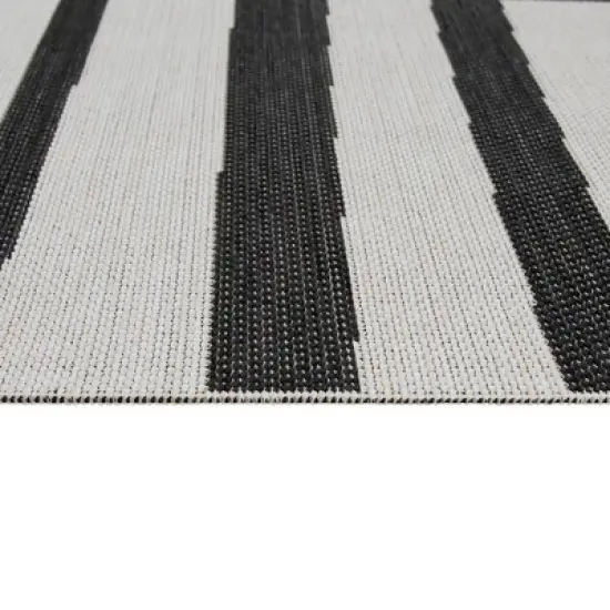 7'x10' Mod Directional Lines Outdoor Rug Black - Project 62&trade; image {2}