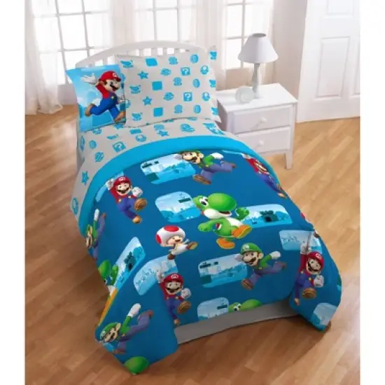 Twin Game Play Super Mario Bed in a Bag image {1}
