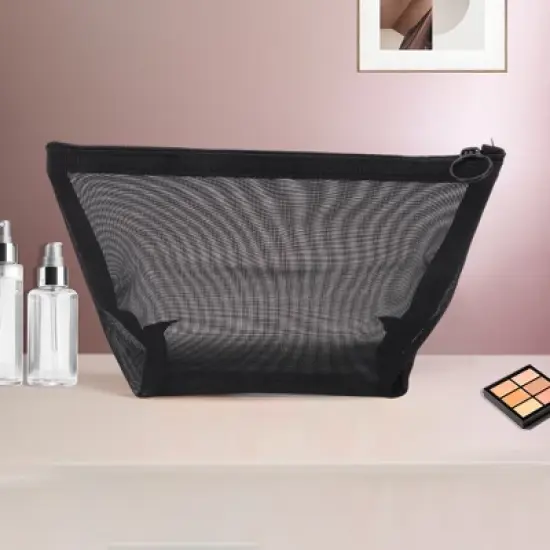 Unique Bargains Lightweight Heart Pattern Makeup Bag 1 Pc image {4}