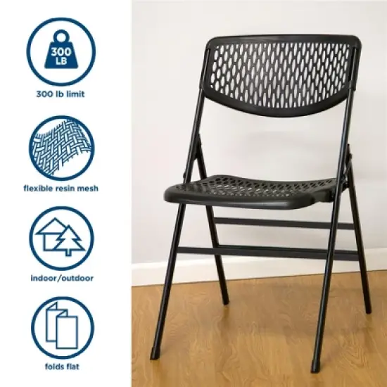COSCO Ultra Comfort Commercial XL Plastic Folding Chair image {3}