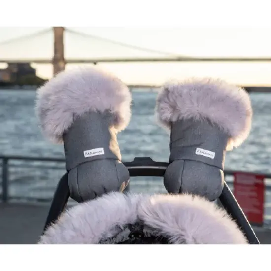 7AM Enfant Warmmuffs Stroller Gloves - Heather Gray Dark image {4}