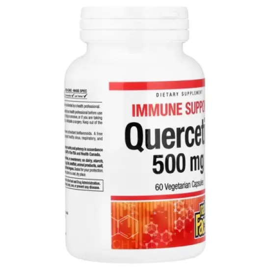 Natural Factors Quercetin, 500 mg, 60 Vegetarian Capsules image {3}