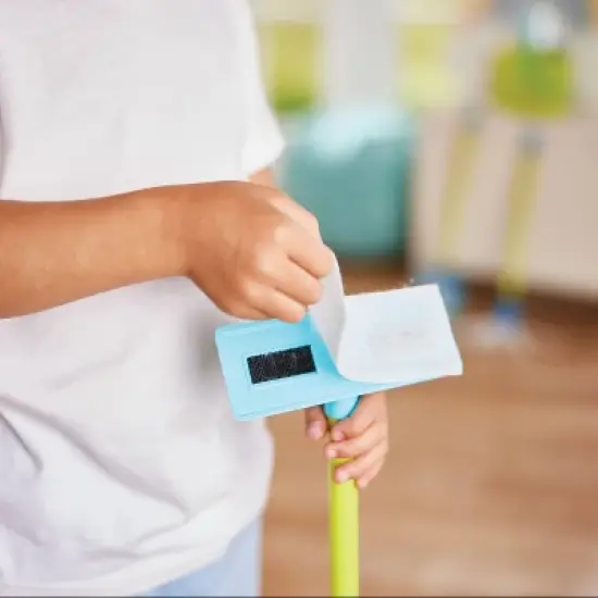 Kidoozie Just Imagine Cleaning Essentials Playset, Pretend Play Broom, Mop, Duster, Dust Pan, Bucket, Ages 2+ image {5}