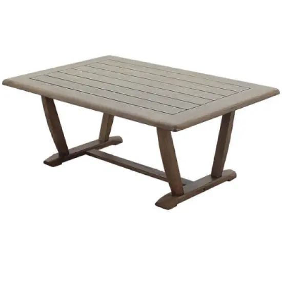 Courtyard Casual Avalon FSC Teak 4 pc Sofa Seating Group  Includes:  One Sofa, Two Club Chairs and One Coffee Table image {3}