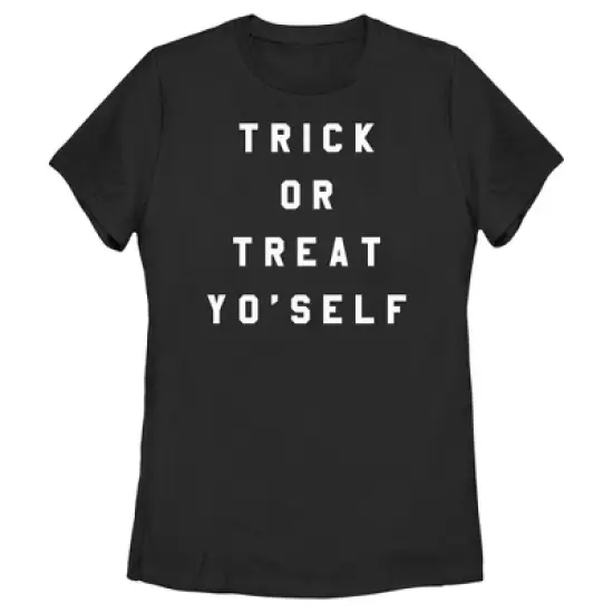 Women's Lost Gods Halloween Trick Or Treat Yo' Self T-Shirt image {3}