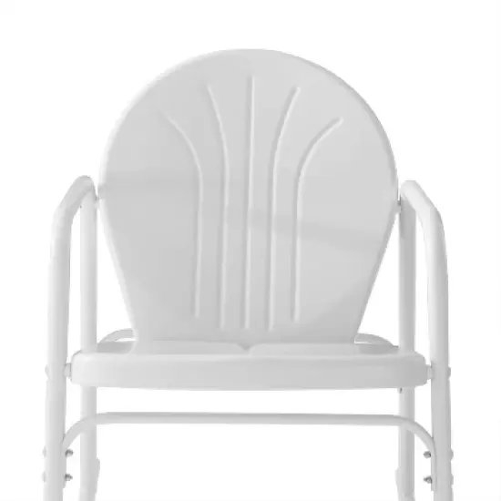 Griffith 3pc Outdoor Rocking Chair Set - White - Crosley image {7}