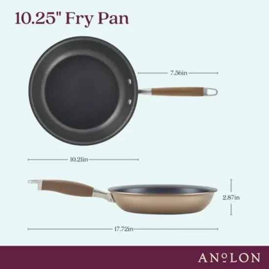 Anolon Advanced Home 10.25" Hard-Anodized Nonstick Frying Pan Bronze image {2}