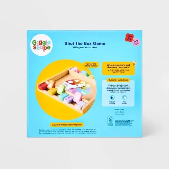 Shut the Box Variant - Gigglescape(TM): Educational Math Game for 1-2 Players with Instructions, 20 Min Play image {3}