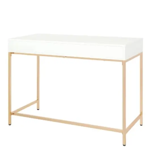 Alios Desk White/Gold - OSP Home Furnishings image {3}