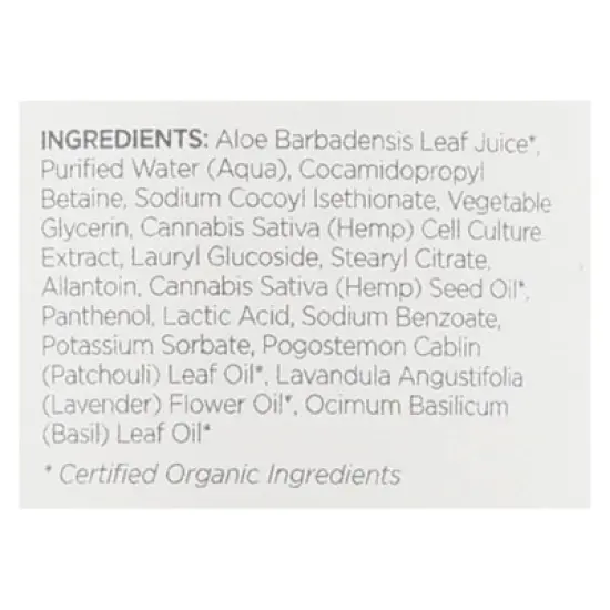 Andalou Naturals CannaCell Patchouli and Basil Mint Botanical Shower Gel - 8 fz image {4}