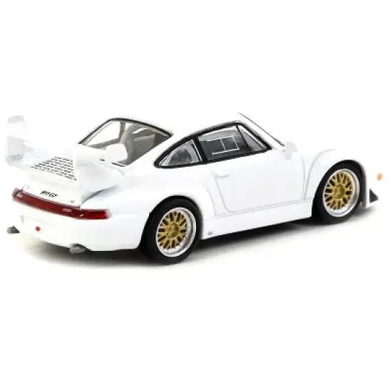 Porsche 911 GT2 White "Collab64" Series 1/64 Diecast Model Car by Schuco & Tarmac Works image {2}