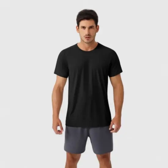 Anna-Kaci Active Men's Moisture-Wicking Short Sleeve T-Shirt with Soft Lightweight Fabric and Athletic Fit image {1}