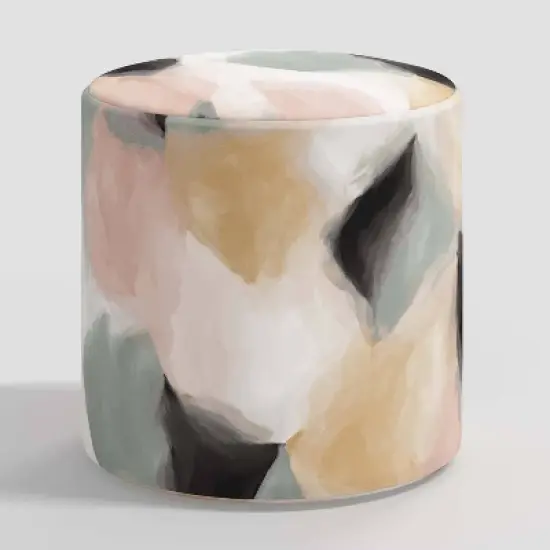 Round Thalia Ottoman in Patterns - Skyline Furniture image {4}