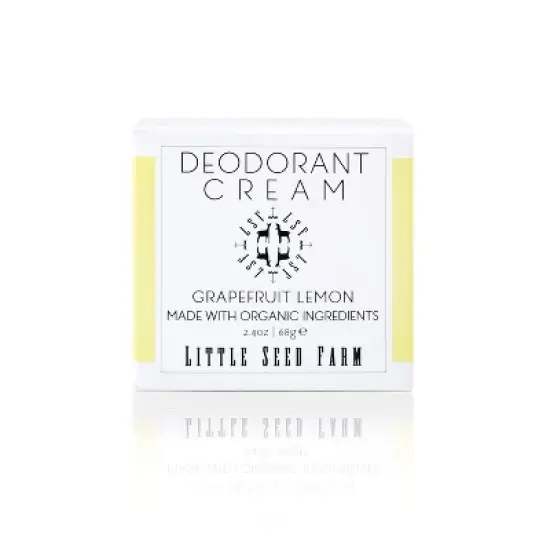 Little Seed Farm All-Natural Deodorant Cream (2.4 oz) | Aluminum-Free, Grapefruit Lemon Deodorant for Women & Men image {2}