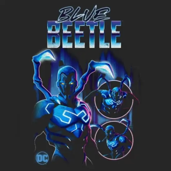 Men's DC Comics Blue Beetle Short Sleeve Graphic T-Shirt - Black image {2}