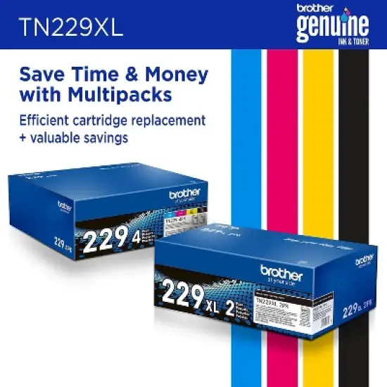 Brother TN229XLBK Black High Yield Toner Cartridge image {5}
