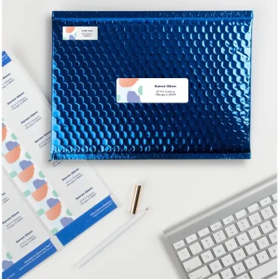 Avery Easy Peel Printable Address Labels with Sure Feed, 1-1/3" x 4", White, 1,400 Blank Mailing Labels for Laser Printers (5162) image {5}