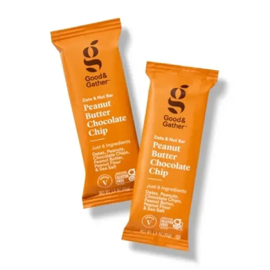 Peanut Butter Chocolate Chip Date and Nut Bar - 5ct - Good & Gather&trade; image {2}