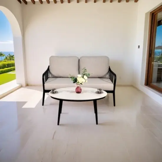 UNISOAR 2PC Outdoor Patio Conversation Set Sofa with Loveseat image {2}