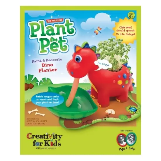 Creativity for Kids Self Watering Plant Pet Dinosaur Garden Art Kit image {11}