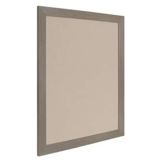 23" x 29" Beatrice Framed Linen Fabric Pinboard Gray - DesignOvation image {1}